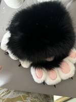 Gants à griffes colorés en fourrure JIN PENG, patte d'animal, pour cosplay, avec ongles couineurs, pour fêtes, festivals et jeux de rôle