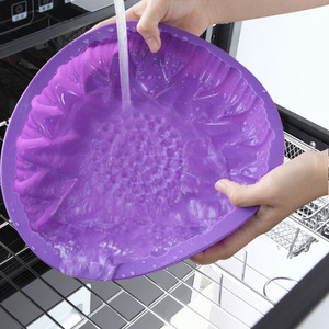 Moule en silicone rond antiadhésif et résistant à la chaleur pour gâteaux floraux, grand format, pour la cuisson en gros sur mesure - Product Image 4