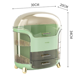 Thời trang nhựa trang điểm tổ chức công suất lớn Máy tính để bàn mỹ phẩm lưu trữ hộp chăm sóc da trang sức hiển thị trường hợp - Product Image 6