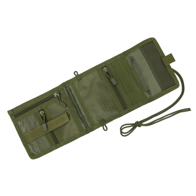 Tactical Passport Holder Neck Pouch with Zipper Pocket EDC Travel Tool Wallet ID Credit Card Organizer Pouch with Neck Lanyard