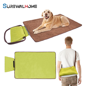 SUREWALHOME Plegable Impermeable Reversible Mat Antideslizante Cama para perros Manta de reducción de aranceles para interiores y exteriores Camping Viajes - Product Image 1