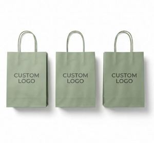 Bolsas de Papel Promocionales Personalizadas para Comida para Llevar, Bolsas de Papel Kraft para Café y Restaurantes, Fabricante OEM ODM - Product Image 1