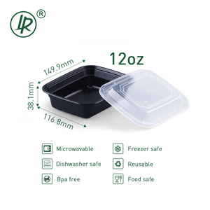 Nhà Cung Cấp Từ Nhà Máy 150 Gói Bao Bì Lấy Ra Thực Phẩm Hộp Cơm Trưa Bằng Nhựa Dùng Một Lần Hộp Đựng Thực Phẩm Chuẩn Bị - Product Image 3