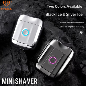 PAKISS - Afeitadora Eléctrica Mini de Doble Cabezal al por Mayor - Luces LED de 7 Colores - Maquinilla de Afeitar Portátil de Viaje para Hombres OEM/ODM - Product Image 4