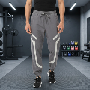 Highest Demand Lightweight Casual Men's Joggers Track Pants Solid Color Elastic Waist Breathable Quick Dry <b>Trousers</b> for Daily - Product Image 6