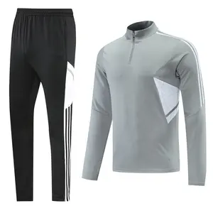 New Design Custom Private Label Tracksuit Private Nylon Reflective Stripe 2 Piece Set Tracksuits Football For Designer Tracksuit