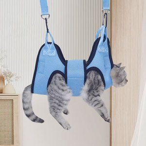 Pet <strong>Grooming</strong> Hammock Cat <strong>Dog</strong> Nail-Trimming Restraint Teddy-Style Hook-On Medication Feeder Anti-Scratching Hanging <strong>Bag</strong> - Product Image 1