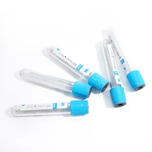 실험실 테스트 나트륨 구연산염 진공 혈액 수집 PT 튜브 블루 탑