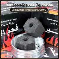 Charbon de bambou pour chicha du Moyen-Orient, sans fumée et sans odeur, longue durée de combustion