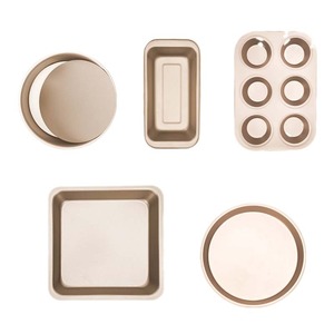 <span class=keywords><strong>Mini</strong></span> <span class=keywords><strong>moule</strong></span> à tarte en acier au carbone avec base amovible pour tarte aux fruits et quiche, avec côtés cannelés - Product Image 3