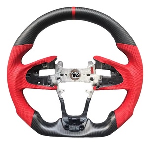 Volante Deportivo de Fibra de Carbono Real Personalizado YZ para <span class=keywords><strong>Dodge</strong></span> Charger <span class=keywords><strong>Challenger</strong></span> <span class=keywords><strong>SRT8</strong></span> Jeep Grand Cherokee 2012-2014 - Product Image 2