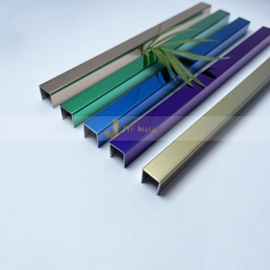 Mirror Finish 304 Stainless Steel U-Shaped Tile Trim <b>Corners</b> Decorative Metal Polished Tile Trim for Apartment-Durable - Product Image 5
