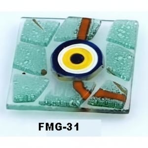 Outil de tournage de conception unique d'aimant de mauvais yeux en verre de 5x5 cm - Product Image 1