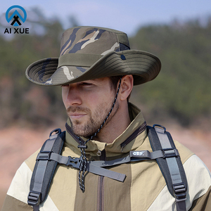 Cappello da sole estivo da pesca per l'escursionismo e il campeggio pieghevole cappello a tesa larga - Product Image 1