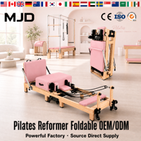 Peralatan Kebugaran Profesional Kayu Lipat Mewah untuk Pilates Reformer Harga Grosir Logo Kustom Pasokan Langsung Pabrik OEM/ODM