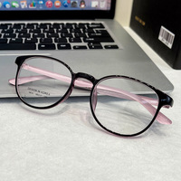 TikTok nouvelles montures de lunettes rétro coréennes ultra-légères TR montures de lunettes polyvalentes en diamant sans ordonnance lunettes de myopie pour