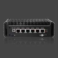 Mini PC sans fil LAN Shineman 6x2.5G Intel Quad Core N5105 DP/HD PfSense/Mikrotik/OPNsense Routeur pare-feu VPN 20 Gbit/s En stock