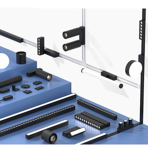 Lampe de crépuscule profil en aluminium <span class=keywords><strong>Led</strong></span> système de Rail de voie magnétique pour le Royaume-Uni russie plafond extensible Dc48v <span class=keywords><strong>Led</strong></span> éclairage sur rail magnétique - Product Image 4