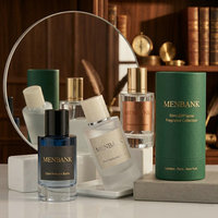 Flacon de parfum cylindrique en verre dépoli transparent de 50 ml avec gravure à l'acide et boîte |   Emballage de parfum de luxe haut de gamme OEM