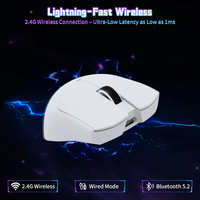 Original Attack Shark X11SE Ergonomis Ultra Tipis Ringan Dapat Diisi Ulang USB Optik Backlit Tiga Mode Nirkabel Tahan Air