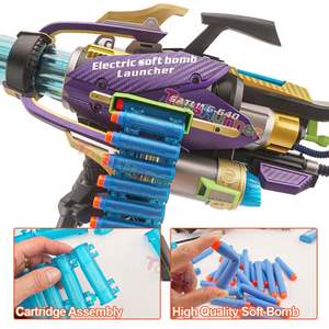 Pistolet Gatling Sniper Machine Vector Fidget en alliage, jouet Blaster à billes de peinture pour adultes - Product Image 6