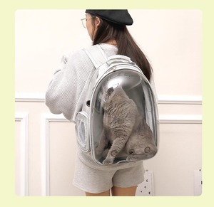 Bolsa de Transporte Transparente Tipo Cápsula Espacial para Gatos y Perros Pequeños, Mochila Oxford para Viajes al Aire Libre, Cómoda para el Hombro - Product Image 5
