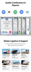 CNC chính xác biến phay 0.001mm gia công dịch vụ tùy chỉnh nhôm thép hàng không vũ trụ Drone sản xuất các bộ phận - Product Image 4