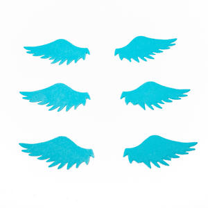 24 paires d'ailes d'ange comestibles, rose, <span class=keywords><strong>bleu</strong></span>, <span class=keywords><strong>blanc</strong></span>, papier gaufré pour décoration de gâteau de baptême d'anniversaire de douche de bébé - Product Image 6