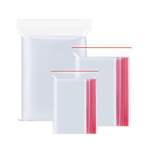 Sacs d'emballage en plastique LDPE transparents de 0,09 mm avec fermeture éclair, personnalisables, pour aliments et snacks, vente en gros - Product Image 5