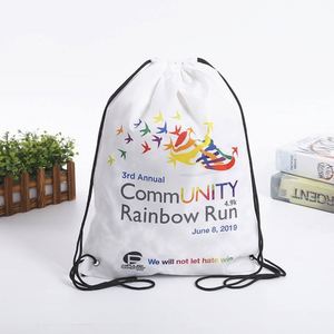 Backpack <b>Drawstring</b> <b>Bag</b> With Custom Printed Logo <b>Small</b> Pouch <b>Bag</b> <b>Drawstring</b> - Product Image 3