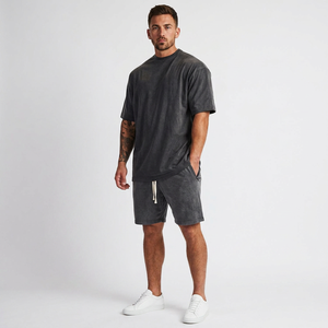 T-shirt unisexe uni grande taille coupe classique avec logo personnalisé, imprimé vintage de haute qualité, style Ringer, fitness, uni, délavé à l'acide, 100% coton - Product Image 1