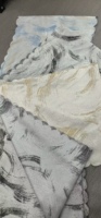 Tissu de rideau jacquard abstrait de luxe, tissage de haute qualité, matériau de draperie pour salon, chambre à coucher, hôtel