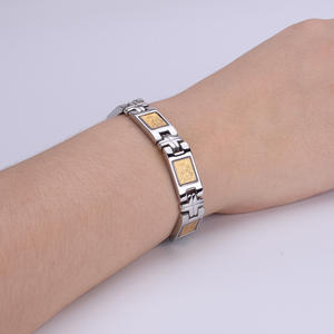 Fashion Jewelry 4 in 1 Carbon Fiber Inlay Bio <strong>Bracelet</strong> Magnetic <strong>Medical</strong> <strong>Men</strong> <strong>Bracelets</strong> - Product Image 5