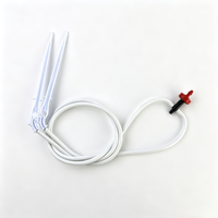 Kit de goutte-à-goutte incurvé blanc pour semis de pépinière, plantes vertes de jardin, tubes d'irrigation agricole et forestier, consommables d'irrigation précise