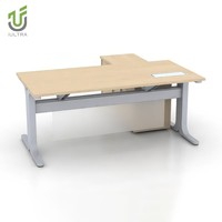 Ensemble de bureau modulaire écologique IULTRA pour directeur, avec 2 secrétaires, rangement, mobilier de bureau moderne et luxueux, garantie 10 ans