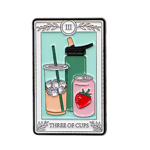Broche émaillée de rappel sur le thème du Tarot, épinglette illustrée, badges pour sacs à dos, vêtements, accessoires de mode, bijoux, cadeau - Product Image 3