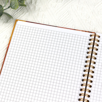 Journal de planificateur de cahier personnel imprimé personnalisable avec couverture en tissu reliure à coutures de selle nouvelle option de reliure en spirale