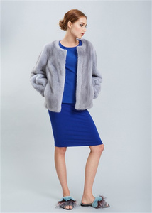 Cappotto da Donna Nuovo d'Importazione Invernale in Velluto di Visone Nero Pastello Taglio Ampio Corto Vendita all'Ingrosso - Product Image 5