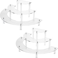 Présentoir en acrylique transparent pour jouet Risers Retail Stand Cupcake Stand Dessert Bijoux Figurines Stand