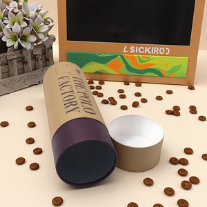 Tube en papier kraft écologique avec feuille d'aluminium alimentaire, tubes en carton personnalisés avec logo imprimé pour aliments et vêtements - Product Image 2