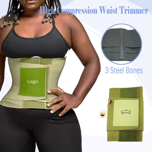 <span class=keywords><strong>Ceinture</strong></span> de sport pour femme, <span class=keywords><strong>gaine</strong></span> <span class=keywords><strong>amincissante</strong></span> à haute élasticité pour la perte de poids, avec triple compression ciblée pour la taille - Product Image 3