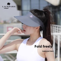 Sombrero Deportivo Personalizado al por Mayor LACKPARD JFK24010 con Logotipo, Protección UV, 100% Poliéster, Parte Superior Transpirable, Ala Ancha, Visera Plegable, Unisex, para Correr
