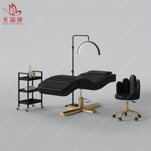 Luxury <strong>Pink</strong> Eyelash Lash Esthetician Extension Bed <strong>Pink</strong> Curved Eyebrow Lashista <strong>Beauty</strong> <strong>Salon</strong> Chairs Aesthetic Care Table - Product Image 3