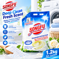 Deterjen Cuci Pakaian Bubuk Alami Tanaman Hipoalergenik untuk Kulit Sensitif Bebas Fosfat 1.2kg