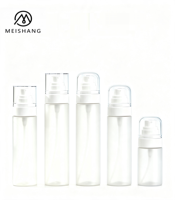 Flacon en PET transparent épais 50ml 100ml 120ml avec bouchon blanc, flacon pompe cosmétique, flacon de parfum