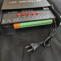 T8-1000AC programlanabilir piksel LED denetleyici 8 CH dijital şerit Dimmer ile SD kart & WS2812 Sk6812 adresli Neon ışıkları için