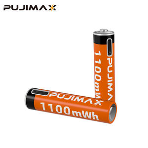 بطاريات ليثيوم أيون AAA قابلة لإعادة الشحن بجهد 1.5 فولت من مصنع PUJIMAX بسعر تنافسي، مع منفذ شحن USB من نوع C - Product Image 1