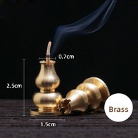 Porte-encens universel personnalisé en fil de laiton en forme de gourde, fabriqué en Chine