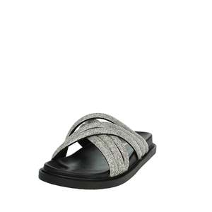 Sandalias Planas Laura Biagiotti Donna Negras de Tacón Bajo para Mujer - Product Image 6