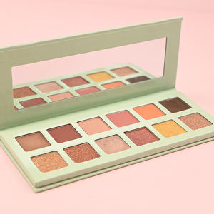 Palette <span class=keywords><strong>vert</strong></span> clair terreux nude nuances forme carrée maquillage cosmétique Palette de <span class=keywords><strong>fard</strong></span> à paupières personnalisée - Product Image 3